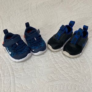 Two pairs for size 3c Nike shoes